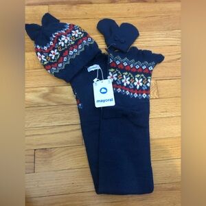 NWT Mayoral Hat, Scarf and Mitten Set